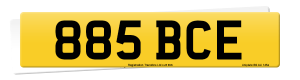 Registration number 885 BCE